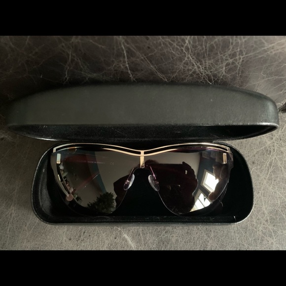 NWOT BALMAIN RED GOLD SUNGLASSES UVB GREY GRADIENT - Picture 7 of 7